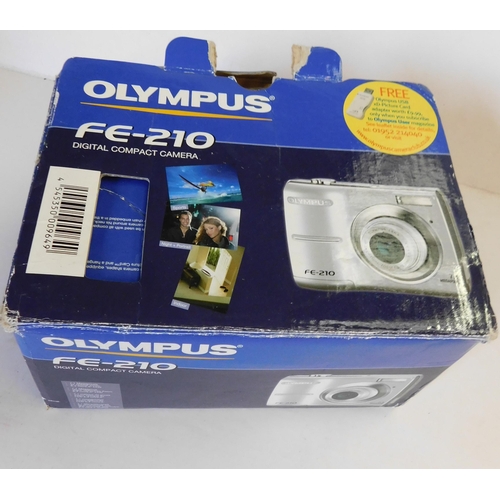 528 - Olympus FE-210 digital camera - boxed W/O