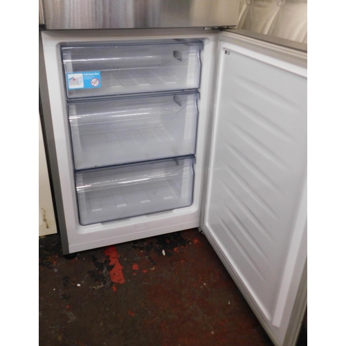 554 - Kenwood silver fridge freezer in working order