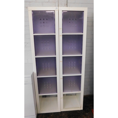 556 - Pair of storage cube units