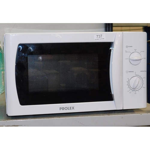 737 - Prolex microwave model 340731 - unchecked