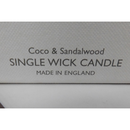 754 - New and boxed Molton Brown single wick candle - Coco and Sandalwood