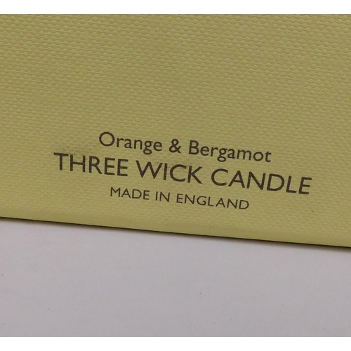 762 - New and boxed three wick Molton Brown candle - Orange and Bergumot