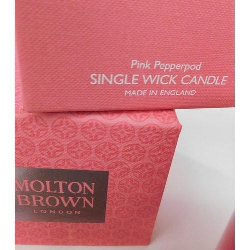 769 - New and boxed Molton Brown single wick candle - Pink Peppercorn