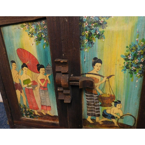 1 - Vintage/Oriental style - mirrored/cabinet approx. 28