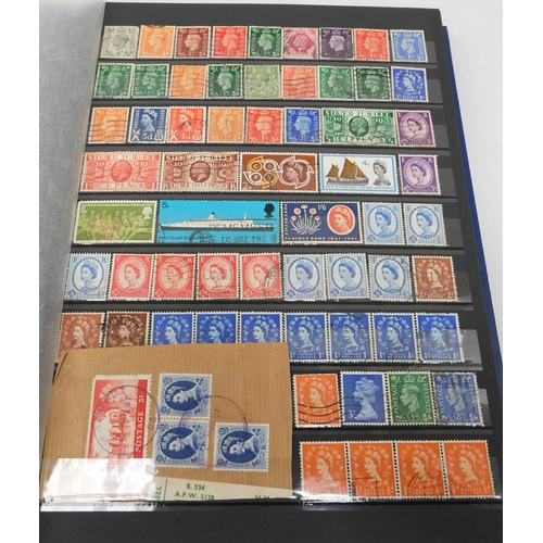 181 - Thirty two page/stock book - containing GB stamps