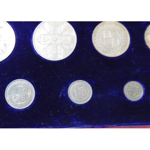 221 - Queen Victoria's Jubilee - 1887 dated/eleven coin set - including four/gold & seven/silver coins - c... 