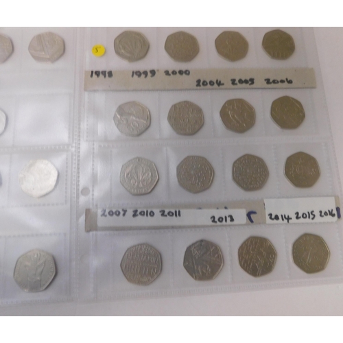 227 - Thirty one - Fifty Pence coins including - Beatrix Potter & Olympics