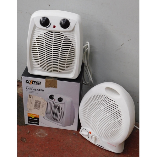 601 - Two fan heaters - (one new and boxed) W/O