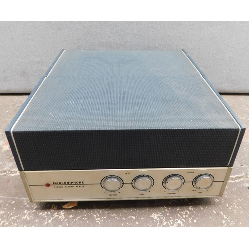 636 - Marconiphone stereo record player w/o