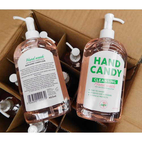 649 - Two boxes of 12x Hand Candy 465ml hand wash