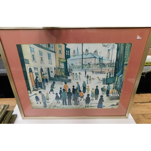 11 - Lowry print/framed - approximately 29