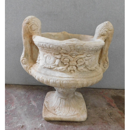 526 - Urn style planter with handles approx. 22