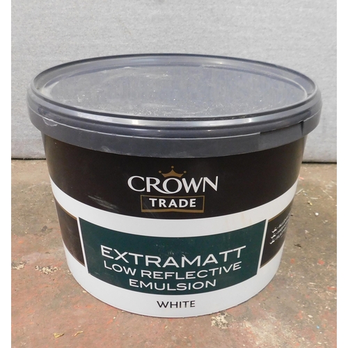 534 - Unopened Crown-extra matt white emulsion 10 litre