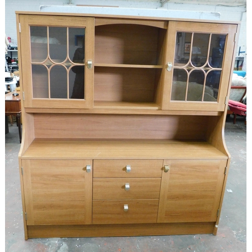 554 - Mid-century teak wall unit