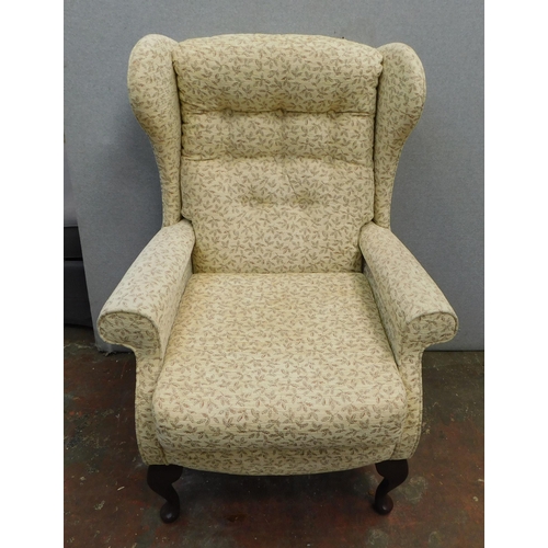 568 - Button backed fireside chair