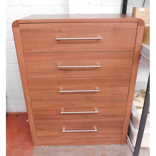 582 - Five drawer chest of drawers