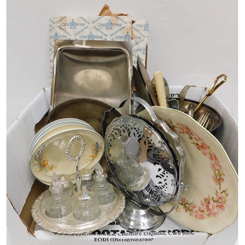 59 - Mixed items including - ice bucket & platter