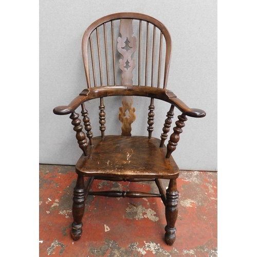 826 - Oak Windsor armchair