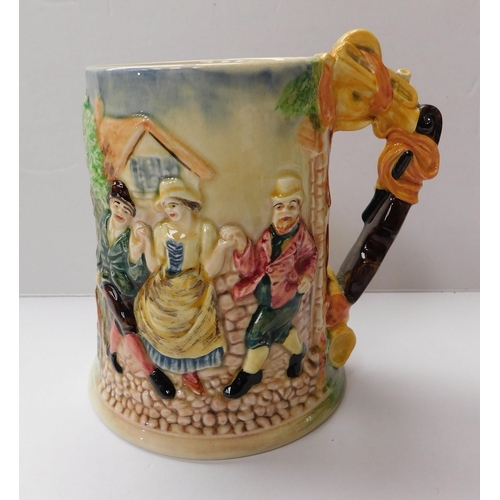 14 - Musical tankard/floral dance - no damage approximately 6.5