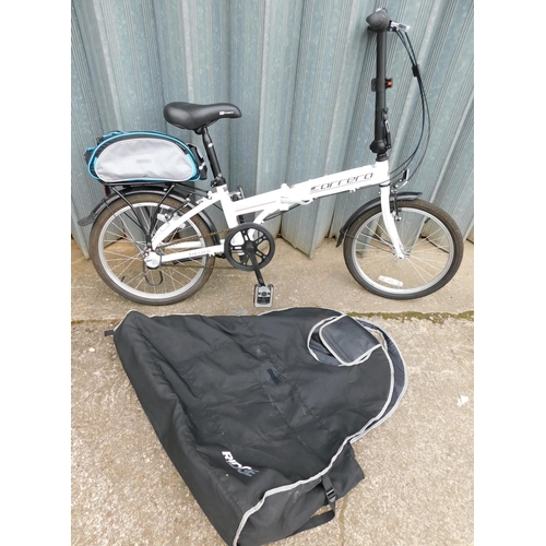 Carrera folding bike and Ridge carry bag three twist grip gears bell owners manual rear panier