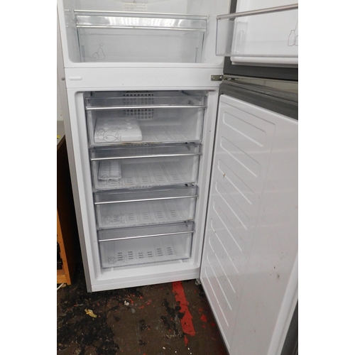 549 - Grundig silver fridge freezer W/O