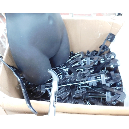 813 - Four boxes of coat and trouser hangers - GREEN SALE - Spend £1 -Avoid the ground - NO COMMISSION TO ... 