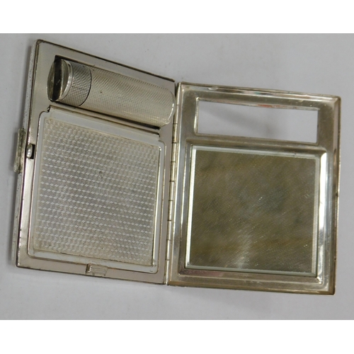 127 - Art Deco style - compact & lipstick holder