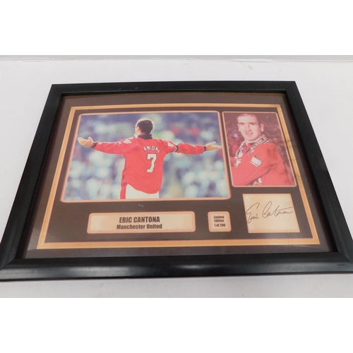 17 - Eric Cantona - signed photograph/approximately 13