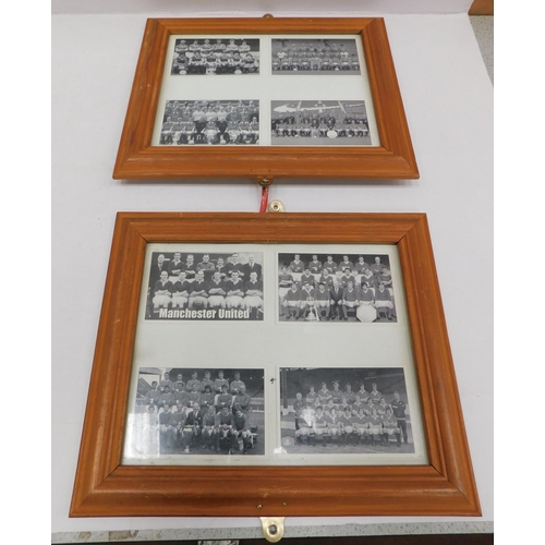 192 - Two - Manchester Utd/European Cup winning team photographs - framed