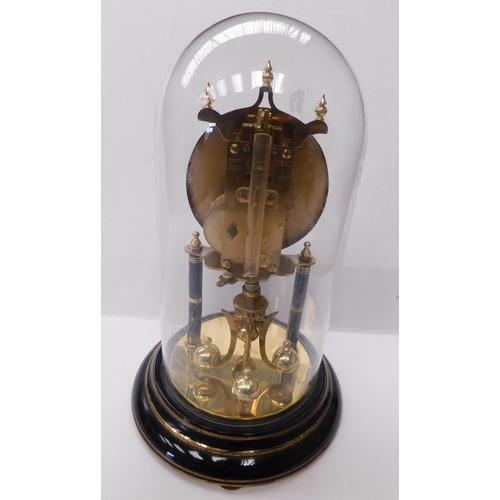 217 - German/Kundo - brass & black enamel - Percussion Torsion clock