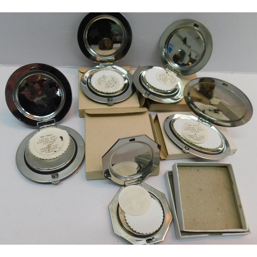 244 - Five - vintage ladies compacts - age related ware