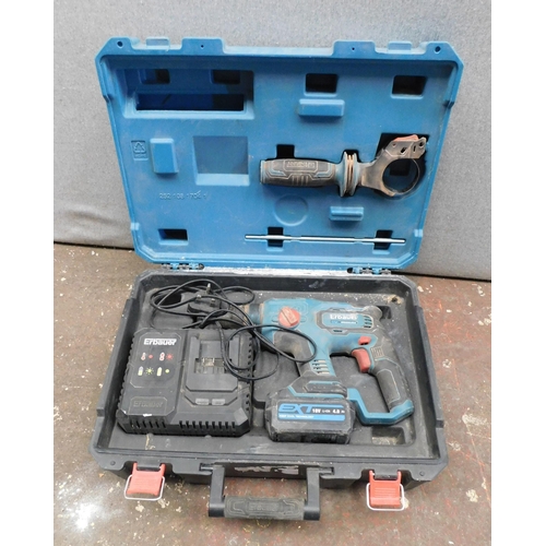 508 - Erbauer heavy duty battery drill with case - unchecked