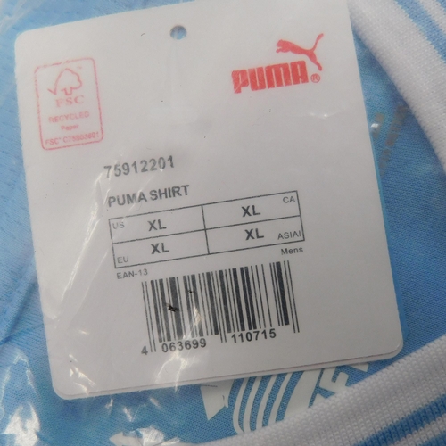 707 - New in bag Puma replica Manchester City football shirt - size XL