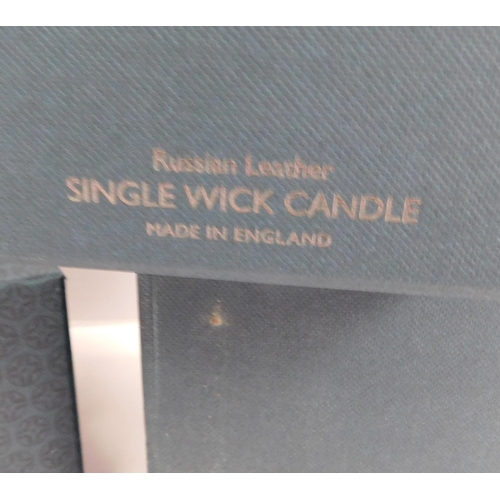 759A - New and boxed three wick and single wick Molton Brown candles - Russian Leather