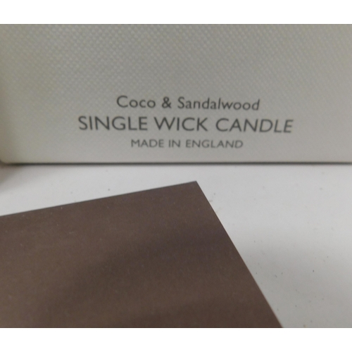 774A - New single wick Molton Brown candle - Coco and Sandalwood