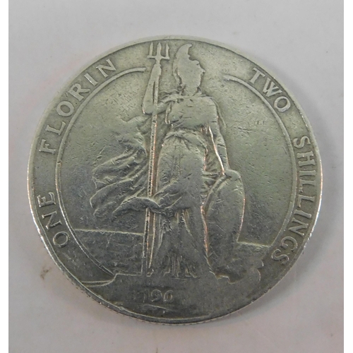 98 - Edward VII era - One Florin Two Shillings coin