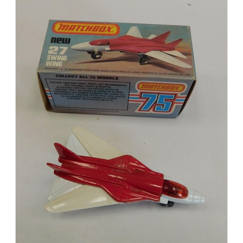 105 - Matchbox 75/die cast - 27 Swing Wing/boxed