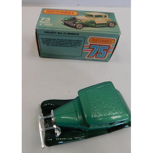 124 - Matchbox 75/die cast - 73 Model A Ford/boxed