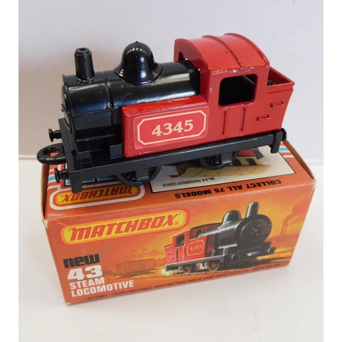 139 - Matchbox 75/die cast - 43 Steam Locomotive/boxed