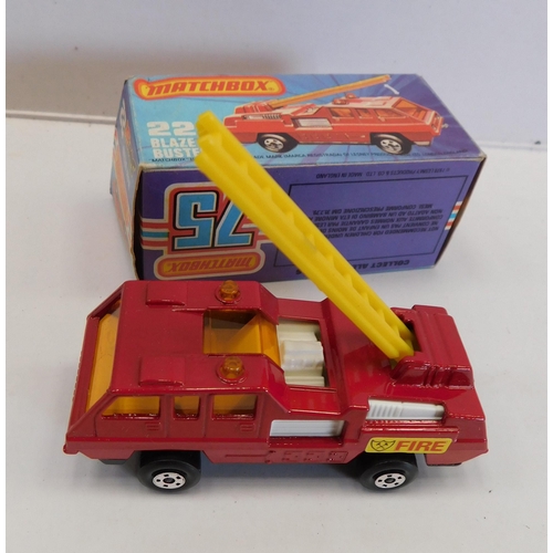 146 - Matchbox 75/die cast - 22 Blaze Buster/boxed