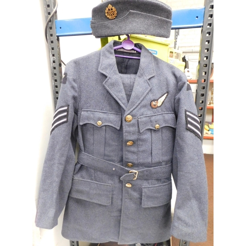 42A - RAF/WWII era - Officers uniform including/two pairs of trousers & hat...