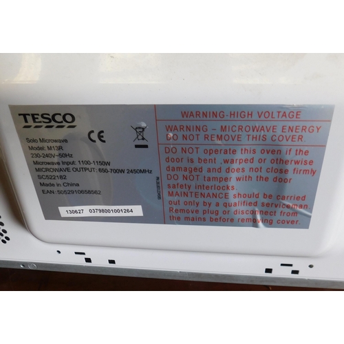 602 - Tesco microwave oven W/O