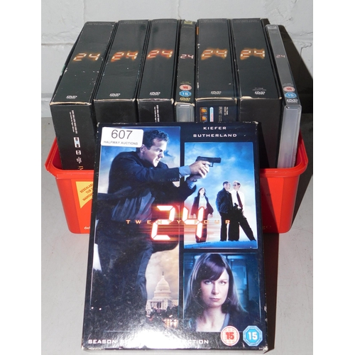 607 - Full set of '24' DVDs seasons 1-8