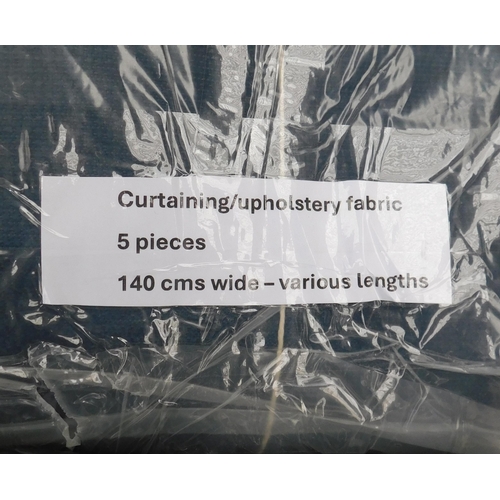 782 - Set of three furnishing and upholstery fabrics - 140cm wide, varied lengths