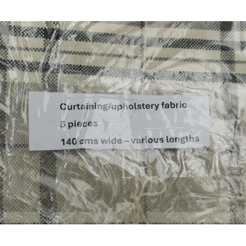 782 - Set of three furnishing and upholstery fabrics - 140cm wide, varied lengths