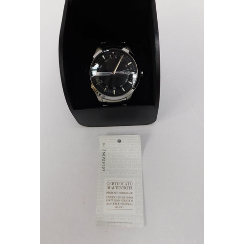 124 - Armani/Exchange - gentleman's wristwatch/boxed