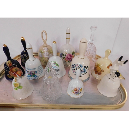 157 - Ceramics & glass bells