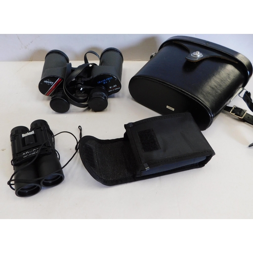 167 - Binoculars including - Swift/8x40 & Bushnell/10x25