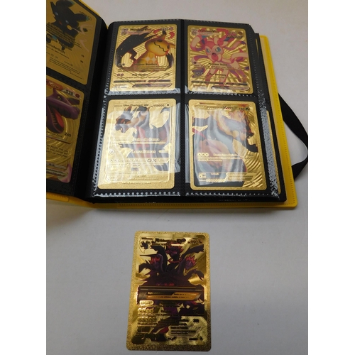 181A - Folder containing - Pokémon/gold & rainbow - cards