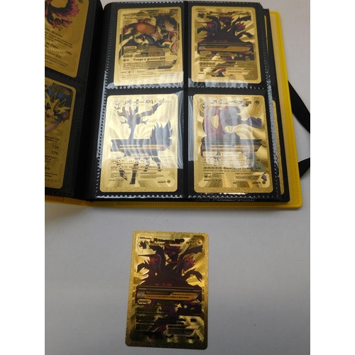 181A - Folder containing - Pokémon/gold & rainbow - cards